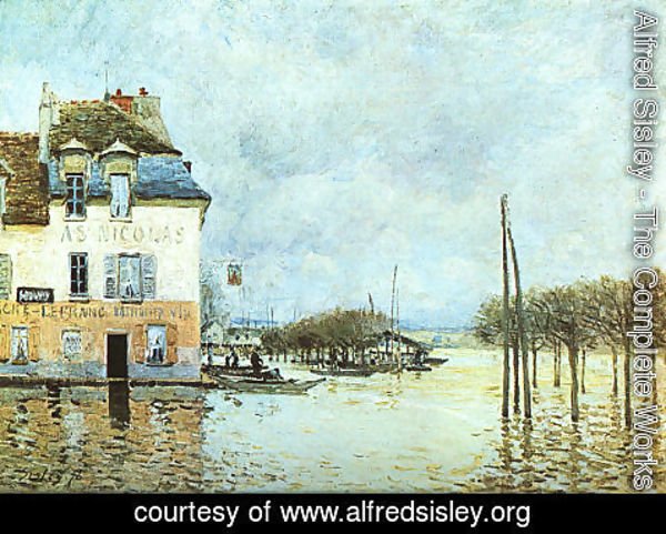 Alfred Sisley - Flood at Pont-Marley 1876