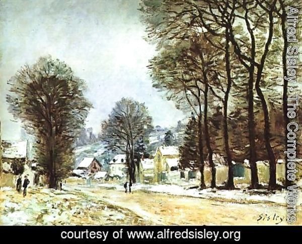 Alfred Sisley - Snow at Louveciennes 1874
