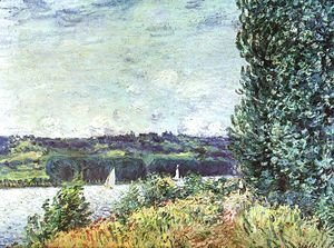 The Banks of the Seine- Wind Blowing 1894