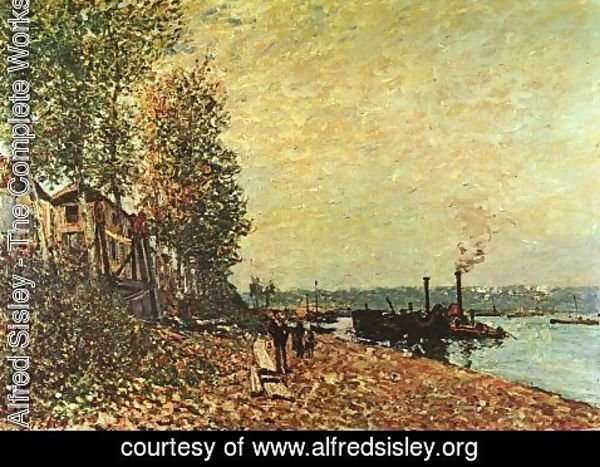 Alfred Sisley - The Tugboat 1883