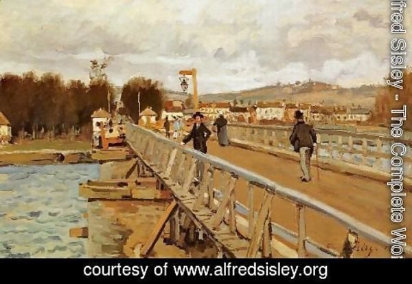 Alfred Sisley - Footbridge at Argenteuil, 1872