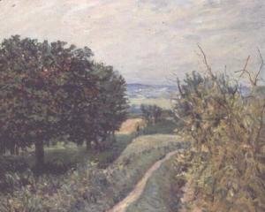 In the Vineyards at Louveciennes, 1874