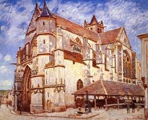 Alfred Sisley - The Church at Moret, Evening, 1894