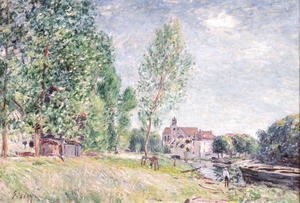 Alfred Sisley - The Builder's Yard at Matrat, Moret-sur-Loing