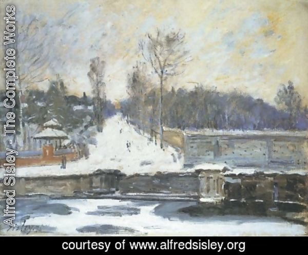 Alfred Sisley - The Watering Place at Marly-le-Roi, 1875