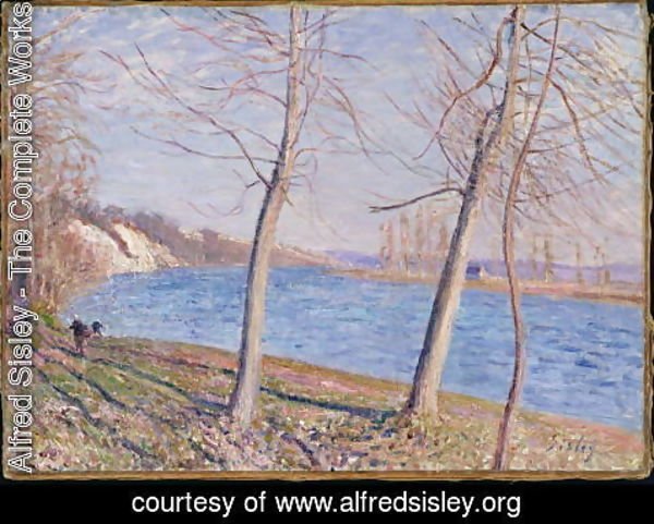 Alfred Sisley - The Banks of the River at Veneux, 1881