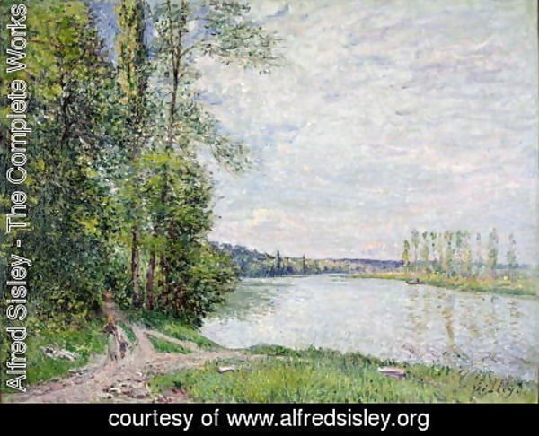 Alfred Sisley - The Riverside Road from Veneux to Thomery, 1880