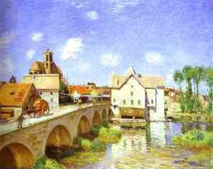 Alfred Sisley - The Bridge at Moret, 1893
