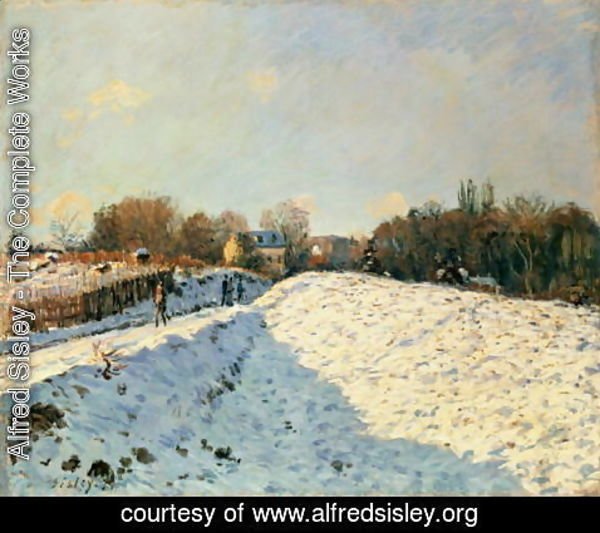 Alfred Sisley - Effect of Snow at Argenteuil, 1874