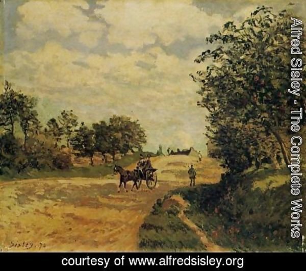 Alfred Sisley - The Road from Mantes to Choisy le Roi, 1872