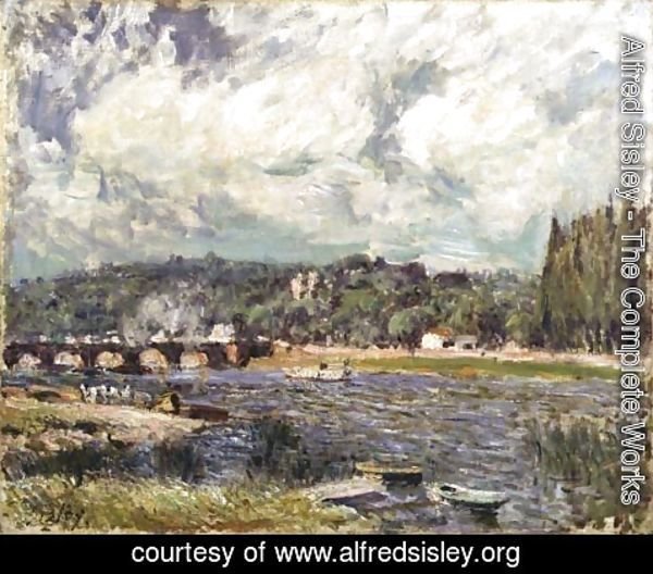 Alfred Sisley - The Bridge at Sevres, c.1877