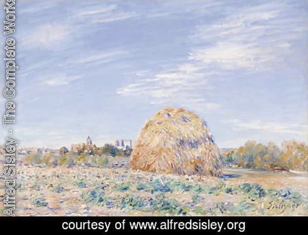 Alfred Sisley - Haystack on the Banks of the Loing, 1891