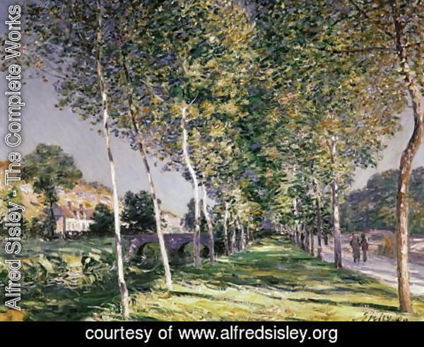 Alfred Sisley - A Road in Louveciennes, 1883