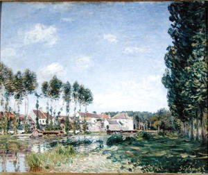Alfred Sisley - Banks of the Loing, Moret, 1892
