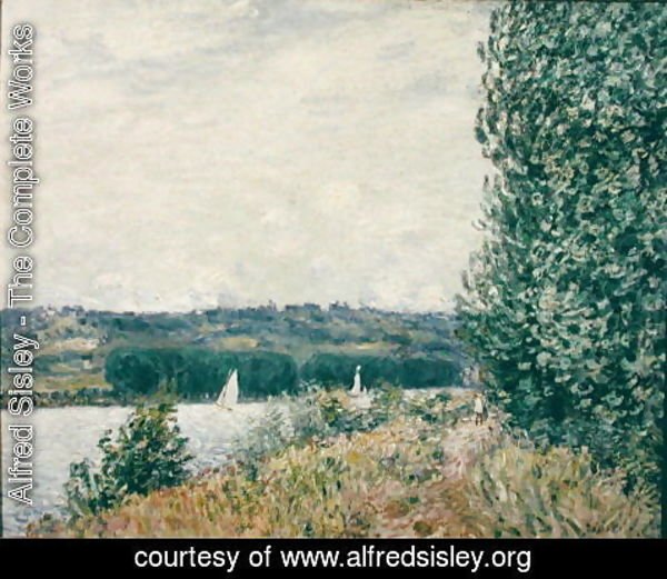 Alfred Sisley - The Seine at Bouille, a Gust of Wind, 1894