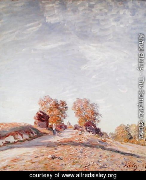 Alfred Sisley - Uphill Road in Sunshine, 1891