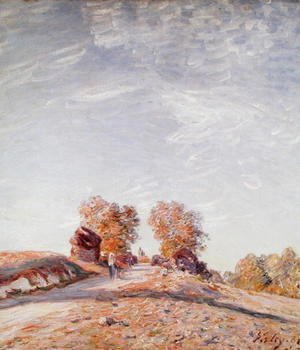 Alfred Sisley - Uphill Road in Sunshine, 1891