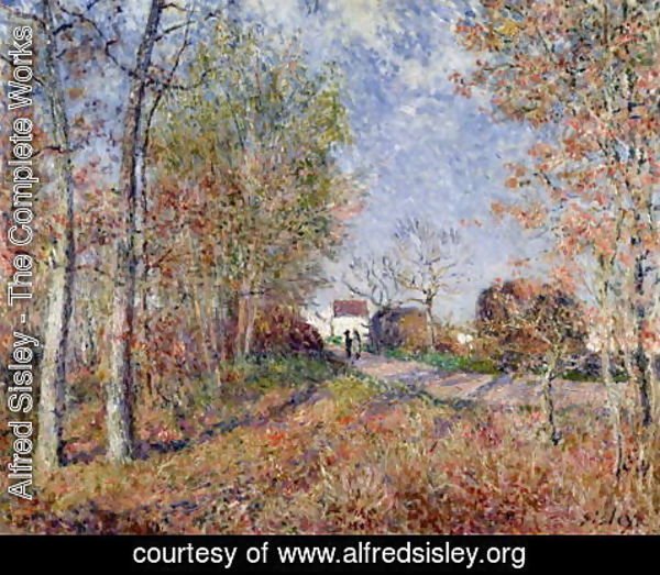 Alfred Sisley - A Corner of the Woods at Sablons, 1883