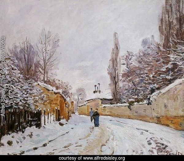 Road under Snow, near Louveciennes, 1876