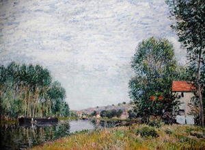 Alfred Sisley - The Banks of the Loing at Moret, 1886