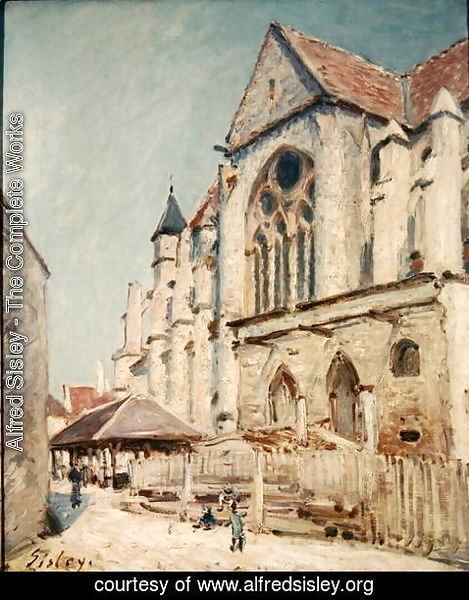 Alfred Sisley - The Church at Moret 2