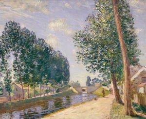 Alfred Sisley - The Loing Canal at Moret, c.1892