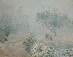 Alfred Sisley - The Fog, Voisins, 1874