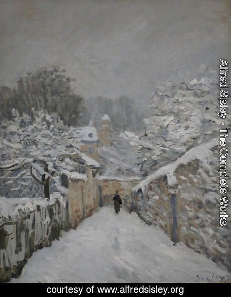 Alfred Sisley - Snow at Louveciennes, 1878