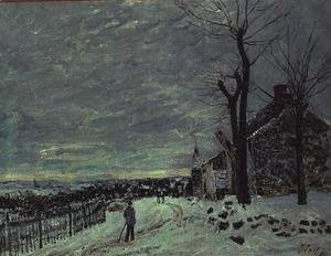 Alfred Sisley - Snow at Veneux-Nadon, c.1880