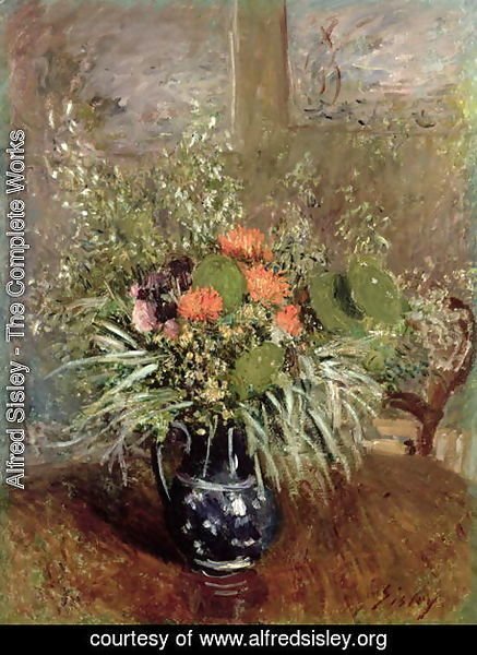 Alfred Sisley - Still Life of Wild Flowers