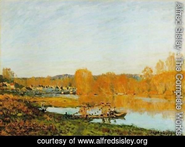 Alfred Sisley - Autumn - Banks of the Seine near Bougival