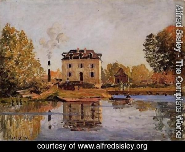 Alfred Sisley - Factory in the Flood, Bougival