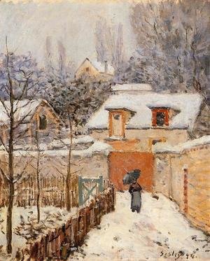 Alfred Sisley - Snow at Louveciennes I