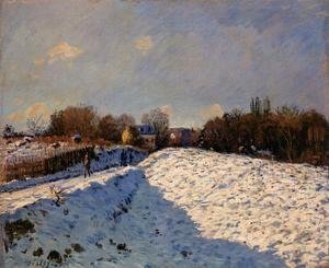 Alfred Sisley - The Effect of Snow at Argenteuil