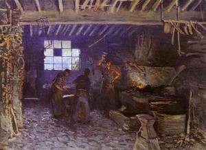 Alfred Sisley - Forge at Marly-le-Roi