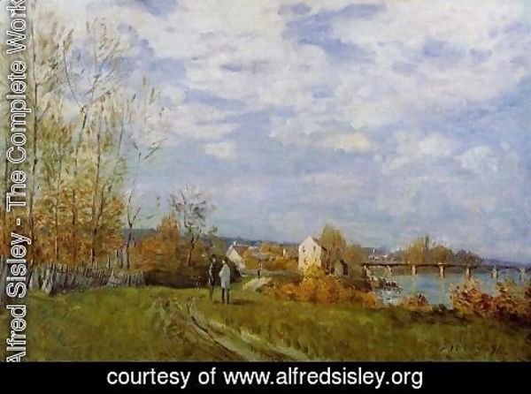 Alfred Sisley - Banks of the Seine at Bougival