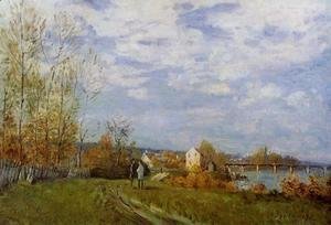 Alfred Sisley - Banks of the Seine at Bougival