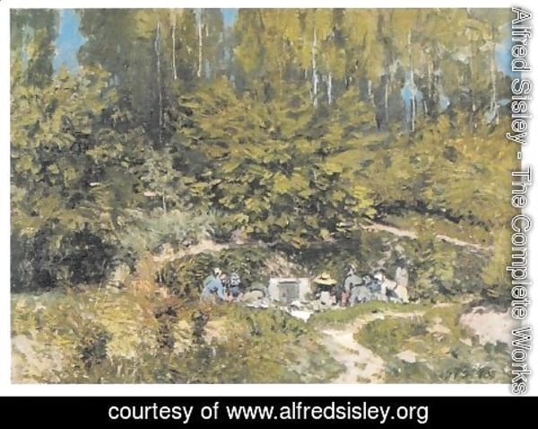 Alfred Sisley - Women Laudering
