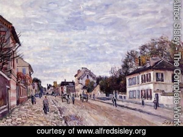 Alfred Sisley - Street Scene in Marly