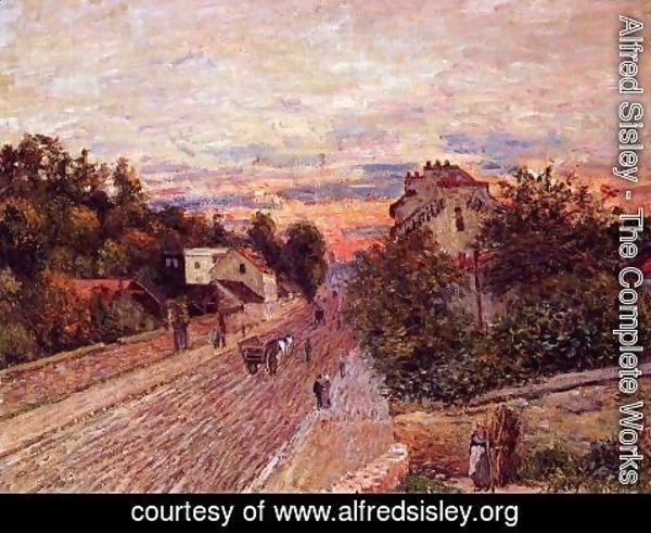 Alfred Sisley - Sunset at Port-Marly