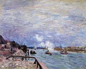 Alfred Sisley - The Seine at Grenelle - Rainy Wether