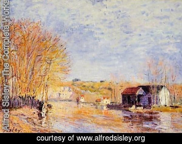 Alfred Sisley - High Waters at Moret-sur-Loing