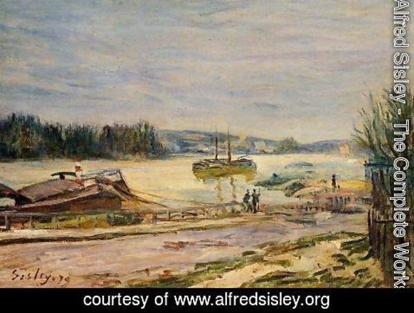 Alfred Sisley - The Seine near Saint-Cloud, High Water