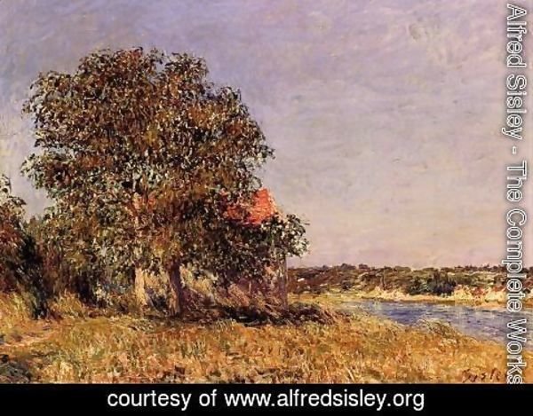 Alfred Sisley - The Plain of Thomery and the Village of Champagne