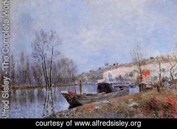 Alfred Sisley - Banks of the Loing towards Moret