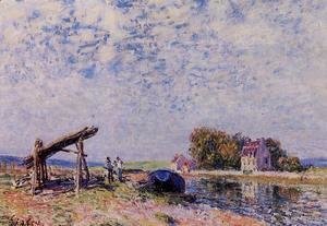 Alfred Sisley - The Loing Canal at Saint-Mammes