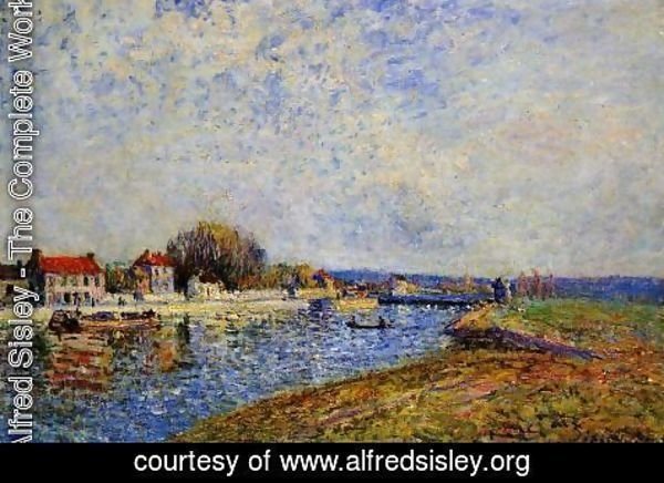 Alfred Sisley - The Dam, Loing Canal at Saint-Mammes