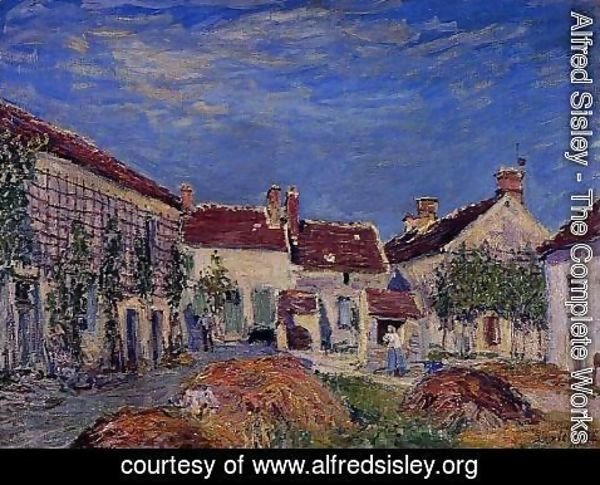Alfred Sisley - Courtyard at Les Sablons