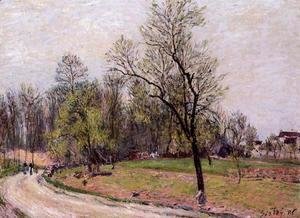 Alfred Sisley - Edge of the Forest in Spring, Evening