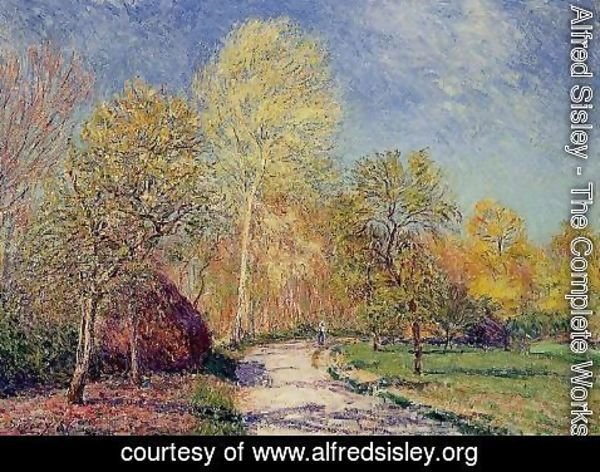 Alfred Sisley - A May Morning in Moret